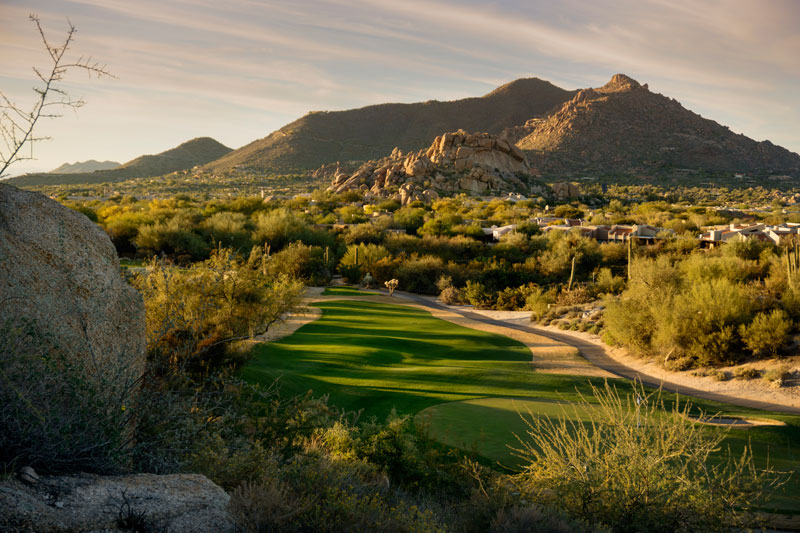 a desert golf course in scottsdale az